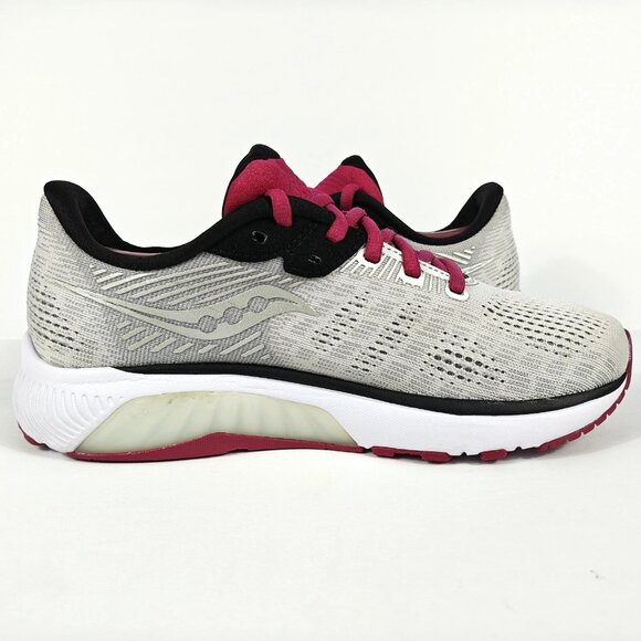 Saucony Guide 14 Women’s 8.5 Gray Pink Running Shoes Stability Support S10654-55 - Picture 10 of 16
